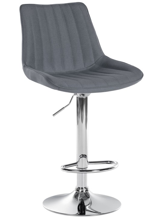 Barstol Toni stof krom, grå