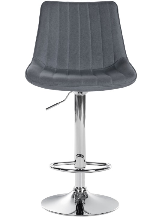 Barstol Toni stof krom, grå