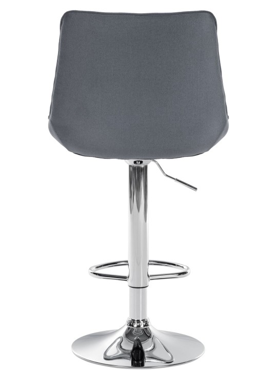 Barstol Toni stof krom, grå