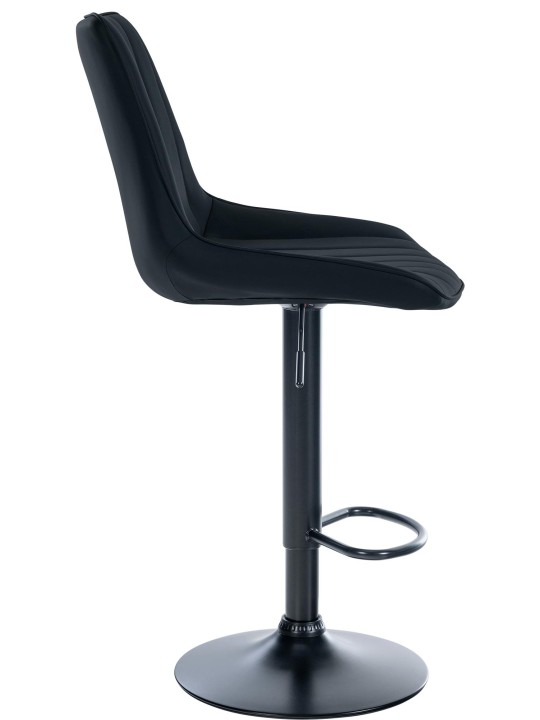 Barstol Toni imiteret læder, sort