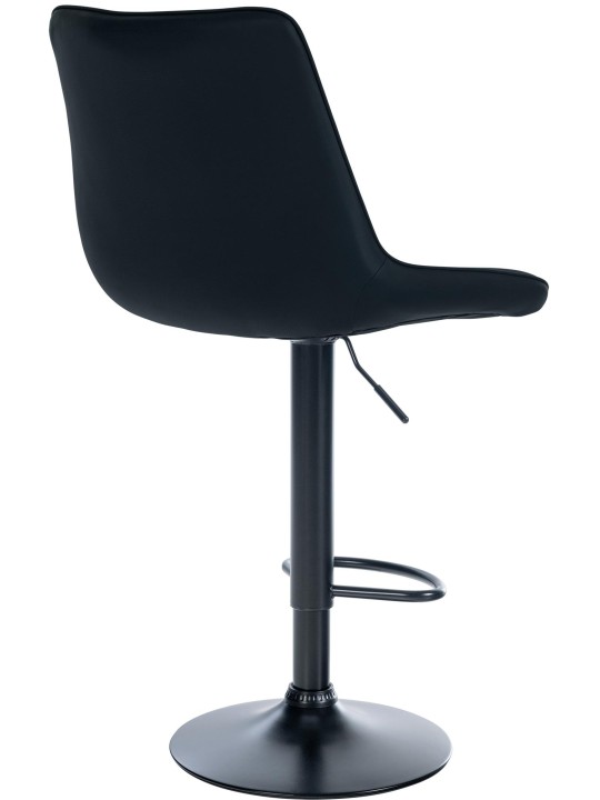 Barstol Toni imiteret læder, sort