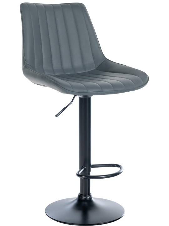 Barstol Toni imiteret læder, grå