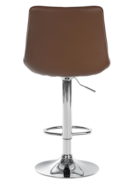 Barstol Toni imiteret læder krom, brun