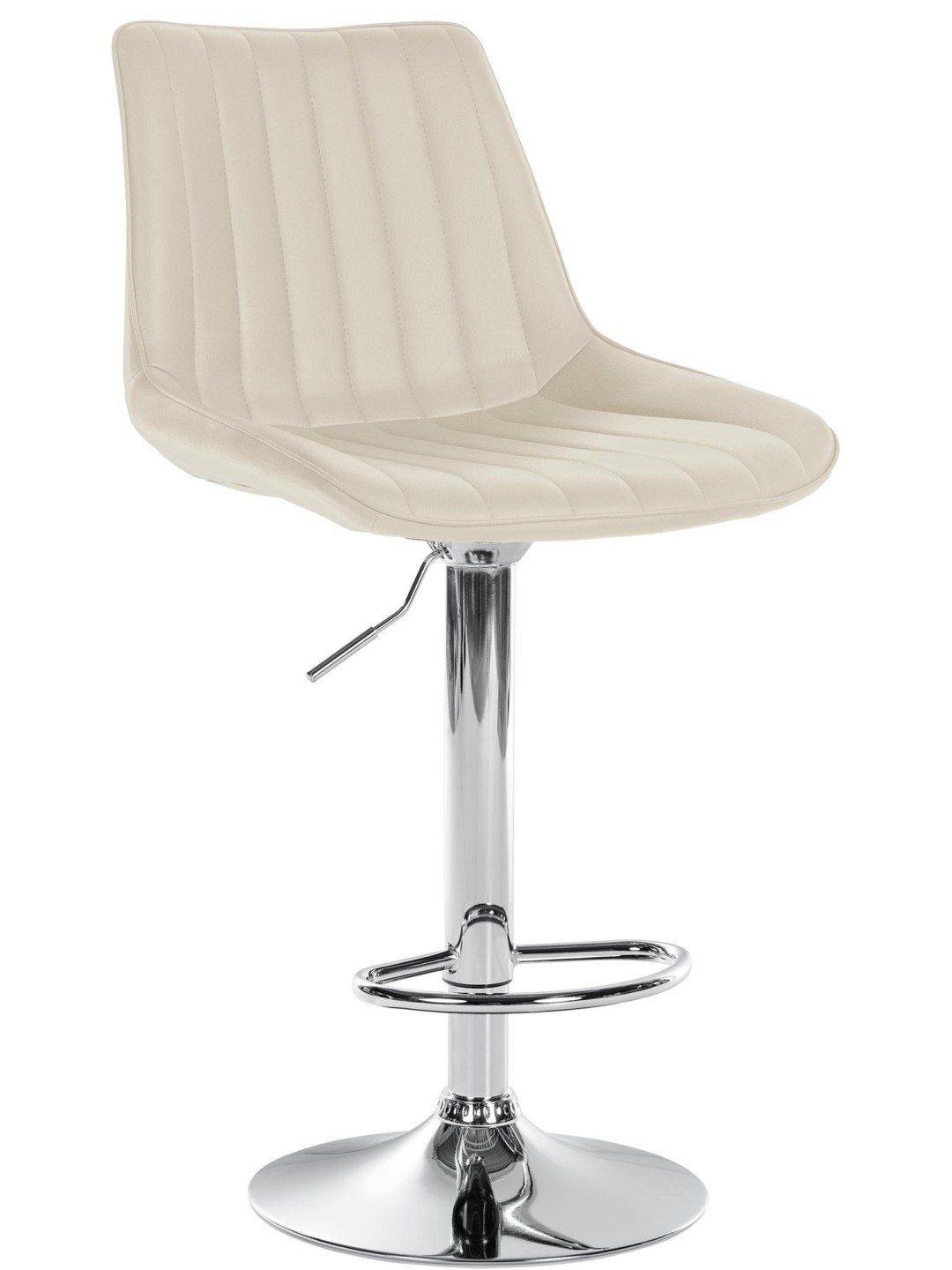 Barstol Toni imiteret læder krom, creme