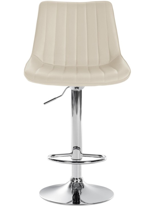 Barstol Toni imiteret læder krom, creme