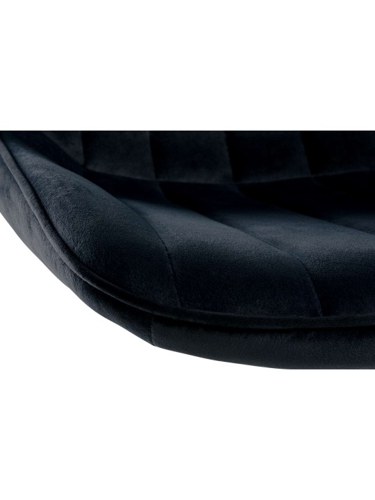 Barstol Toni fløjl, sort