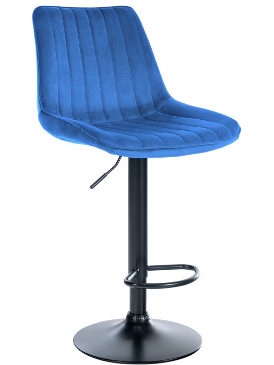 Barstol Toni fløjl, blå