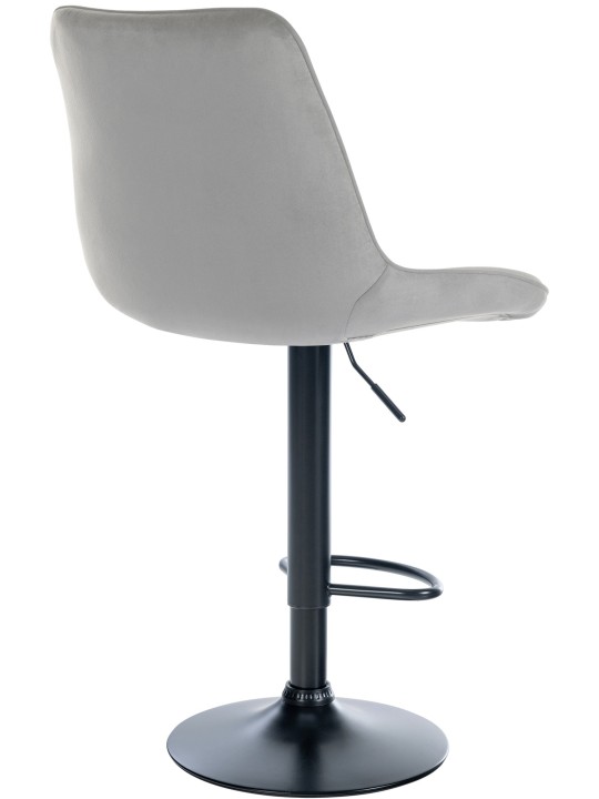 Barstol Toni fløjl, grå