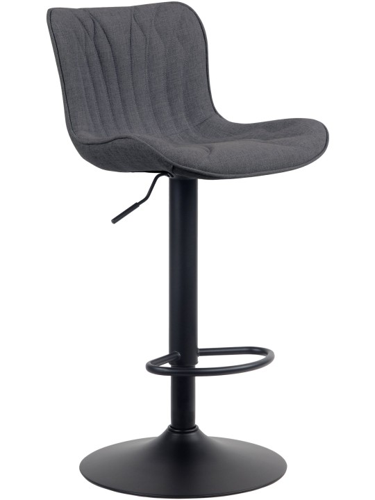 Barstol Linus stof, sort