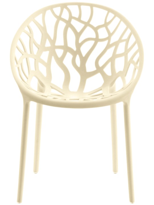 Sæt med 4 stole Hope, creme