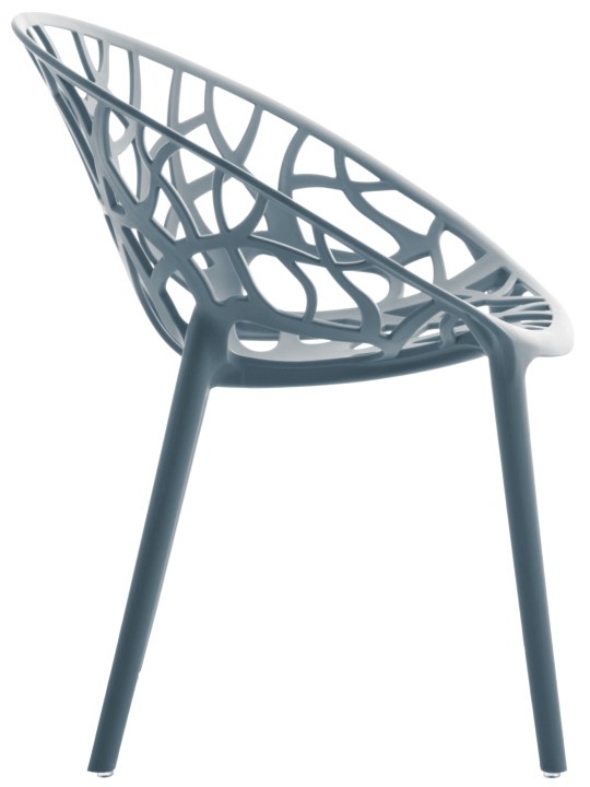 Sæt med 4 stole Hope, grå