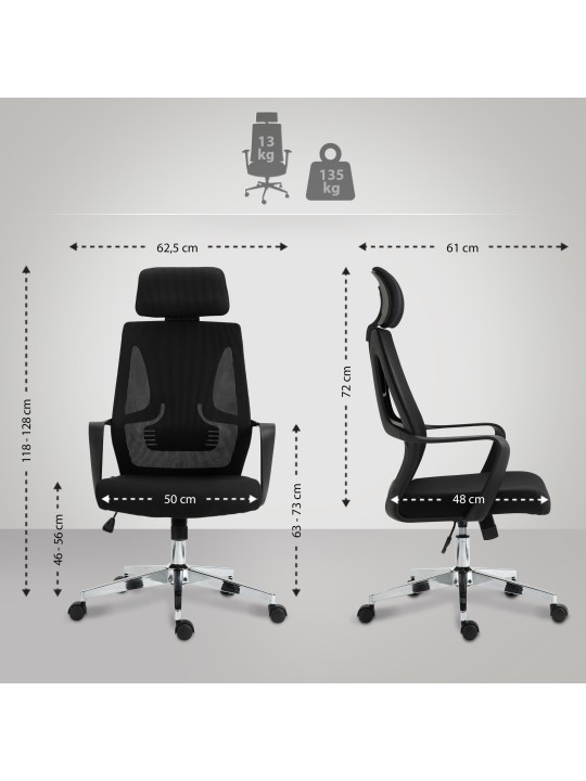 Kontorstol Kanab, sort Kontorstol Kanab, sort