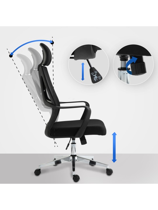 Kontorstol Kanab, sort Kontorstol Kanab, sort