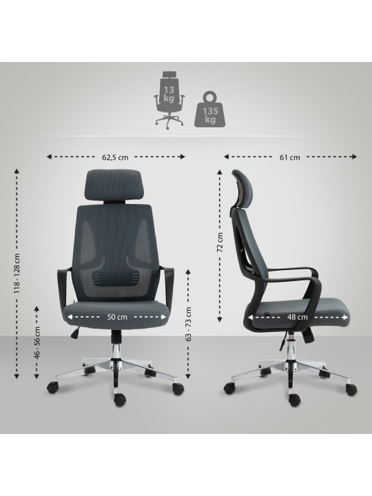 Kontorstol Kanab, grå Kontorstol Kanab, grå