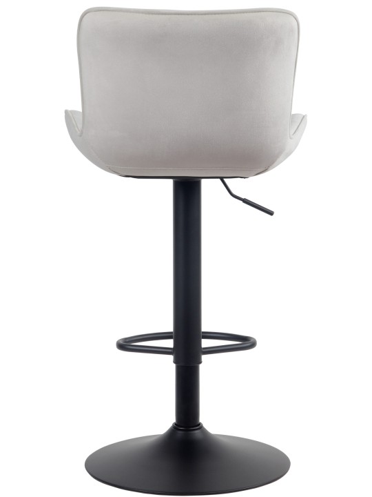 Sæt med 2 barstole Linus velvet, creme