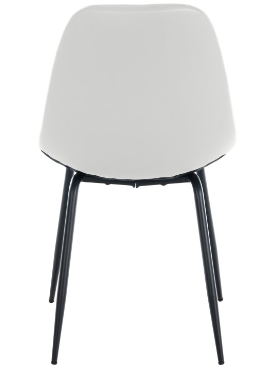 Stol Tom imiteret læder, hvid