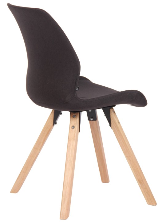 Stol Luna stof, sort