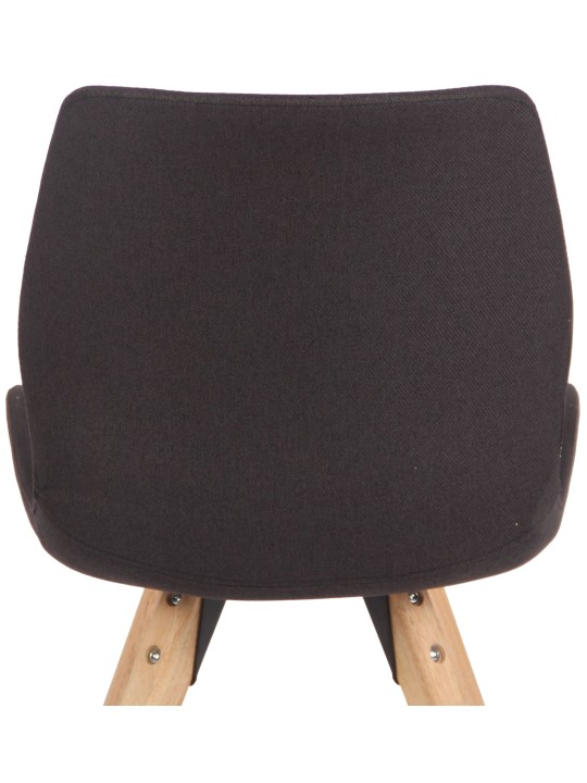 Stol Luna stof, sort