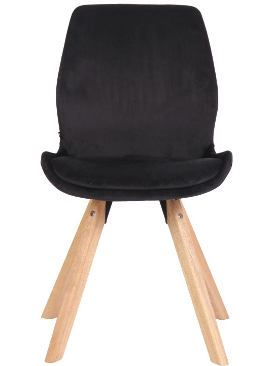 Stol Luna Velvet, sort