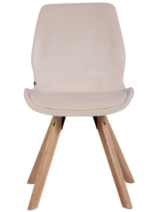 Stol Luna Velvet, creme