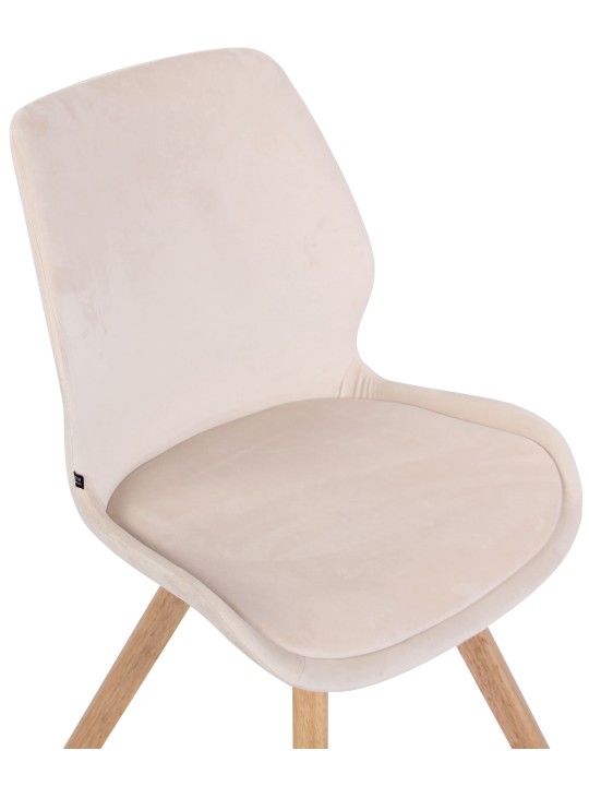 Stol Luna Velvet, creme