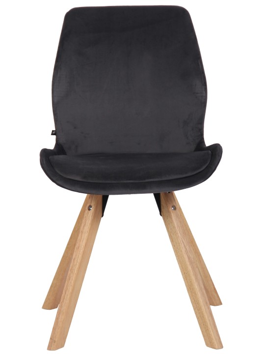 Stol Luna Velvet, mørkegrå