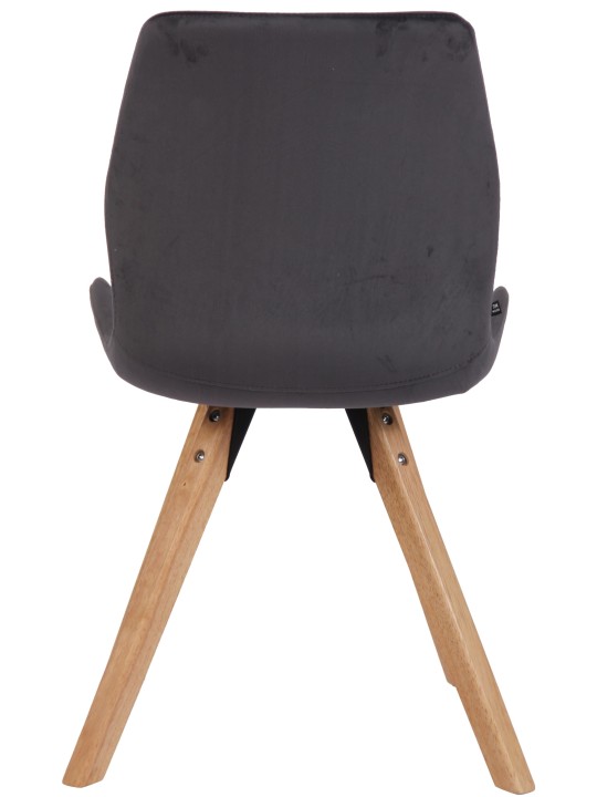 Stol Luna Velvet, mørkegrå