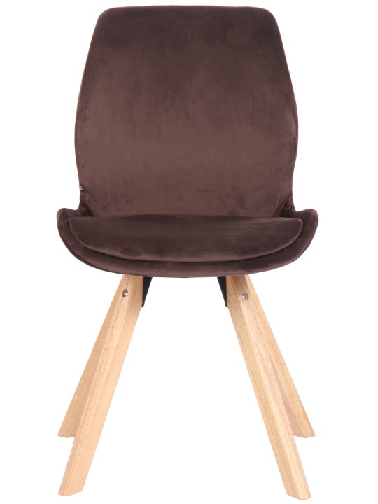 Stol Luna Velvet, brun