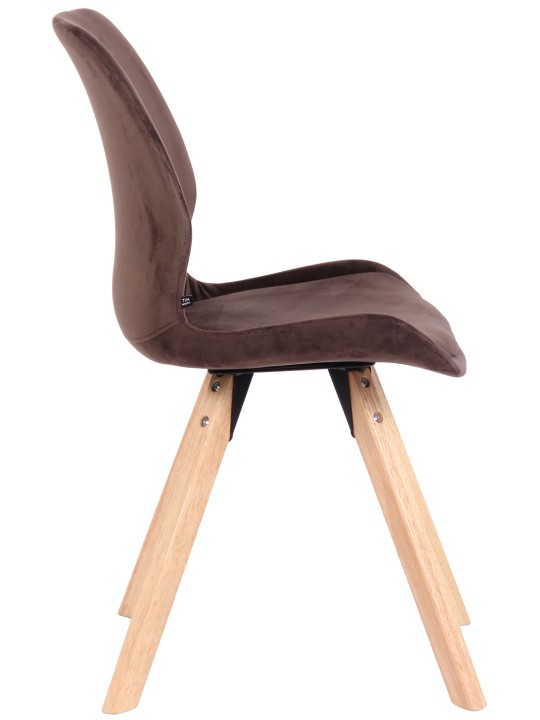 Stol Luna Velvet, brun