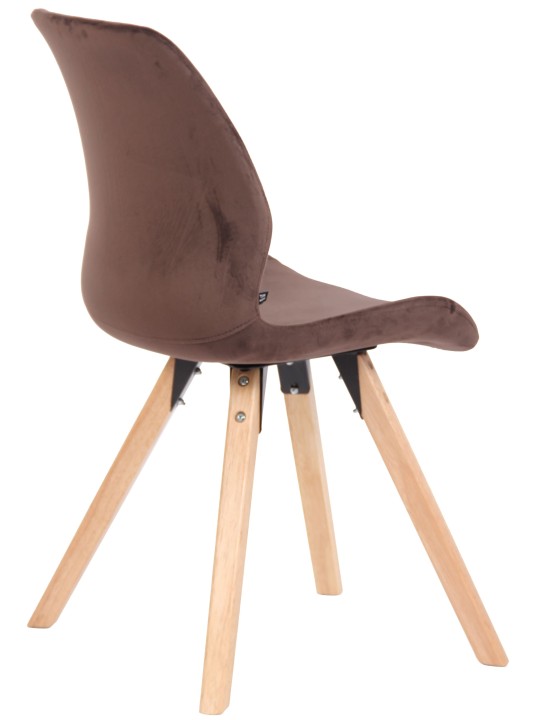 Stol Luna Velvet, brun