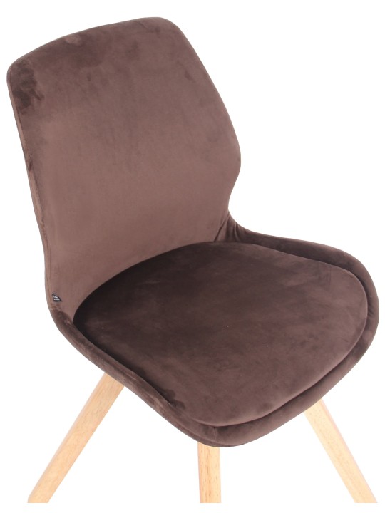 Stol Luna Velvet, brun