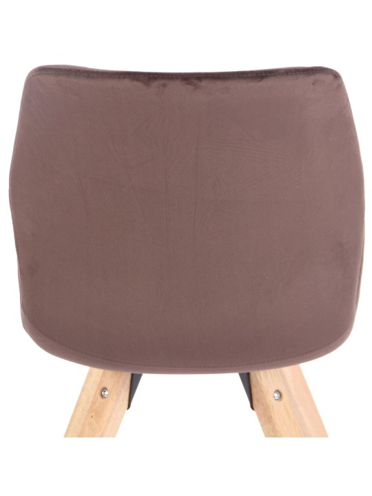 Stol Luna Velvet, brun