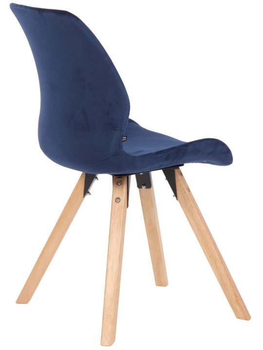 Stol Luna Velvet, blå