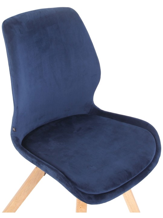 Stol Luna Velvet, blå