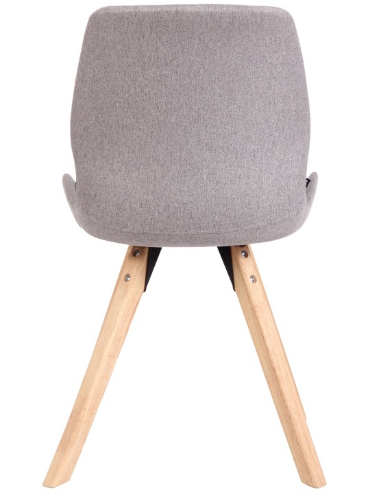 Sæt med 2 stole Luna stof, grå