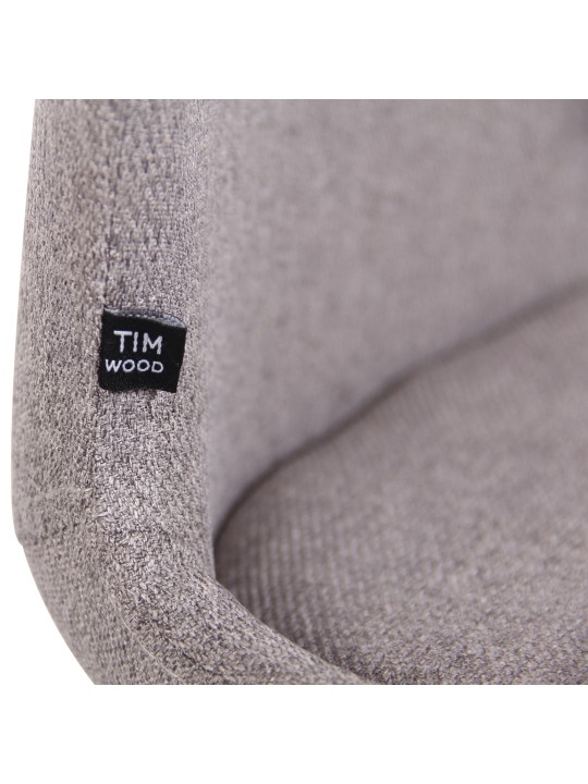 Sæt med 2 stole Luna stof, grå