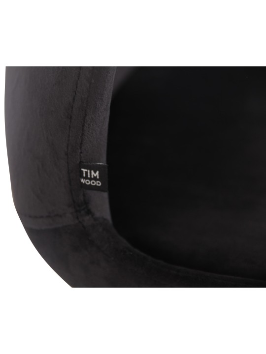 Sæt med 2 stole Luna velvet, sort Sæt med 2 stole Luna velvet, sort