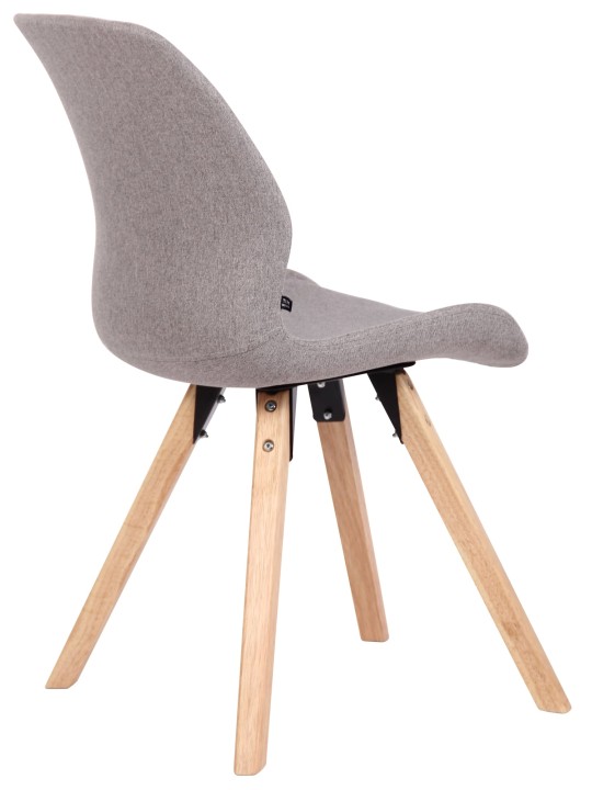 Sæt med 4 stole Luna stof, grå Sæt med 4 stole Luna stof, grå