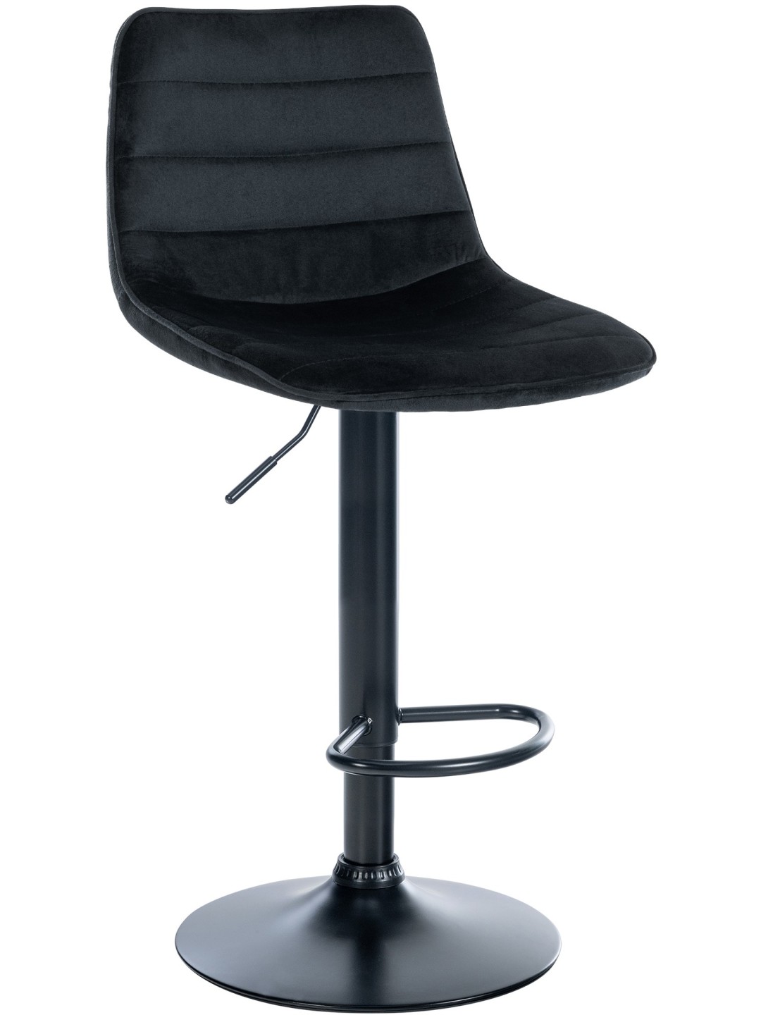 Barstol Lex fløjl, sort