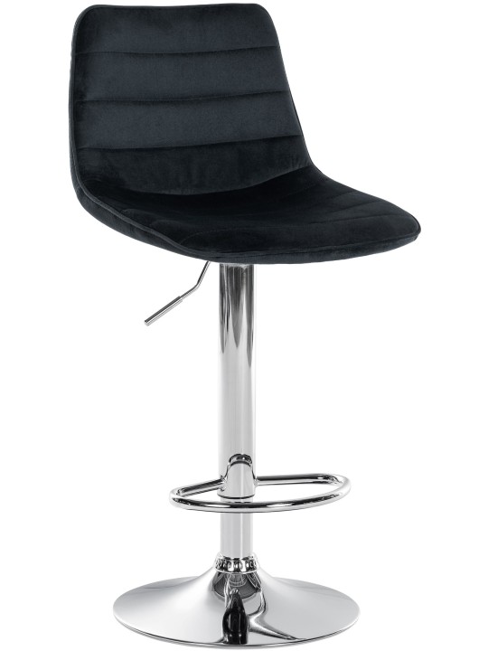 Barstol Lex fløjlskrom, sort Barstol Lex fløjlskrom, sort