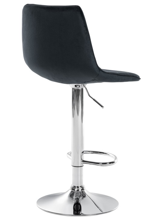 Barstol Lex fløjlskrom, sort Barstol Lex fløjlskrom, sort
