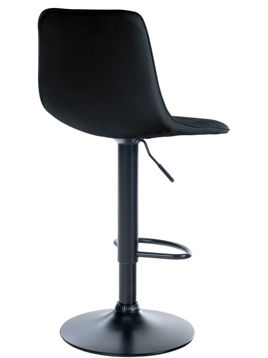 Barstol Lex imiteret læder, sort