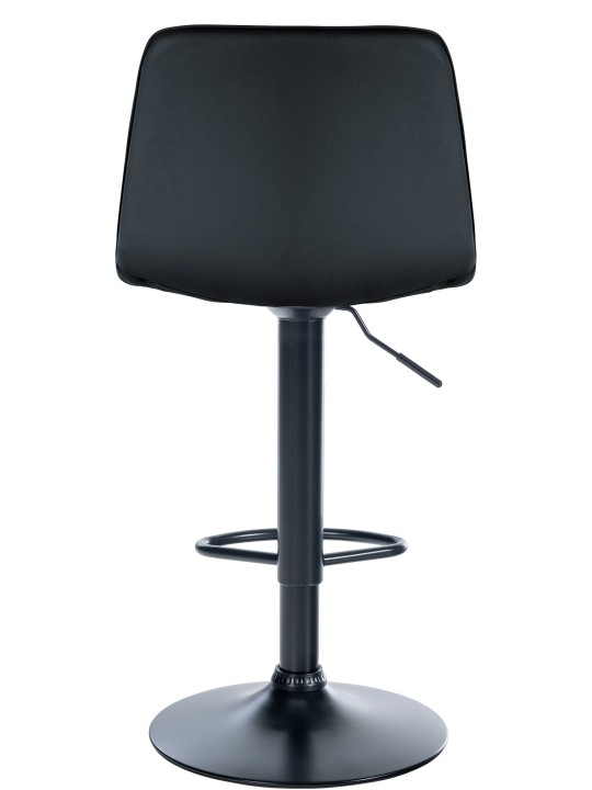 Barstol Lex imiteret læder, sort