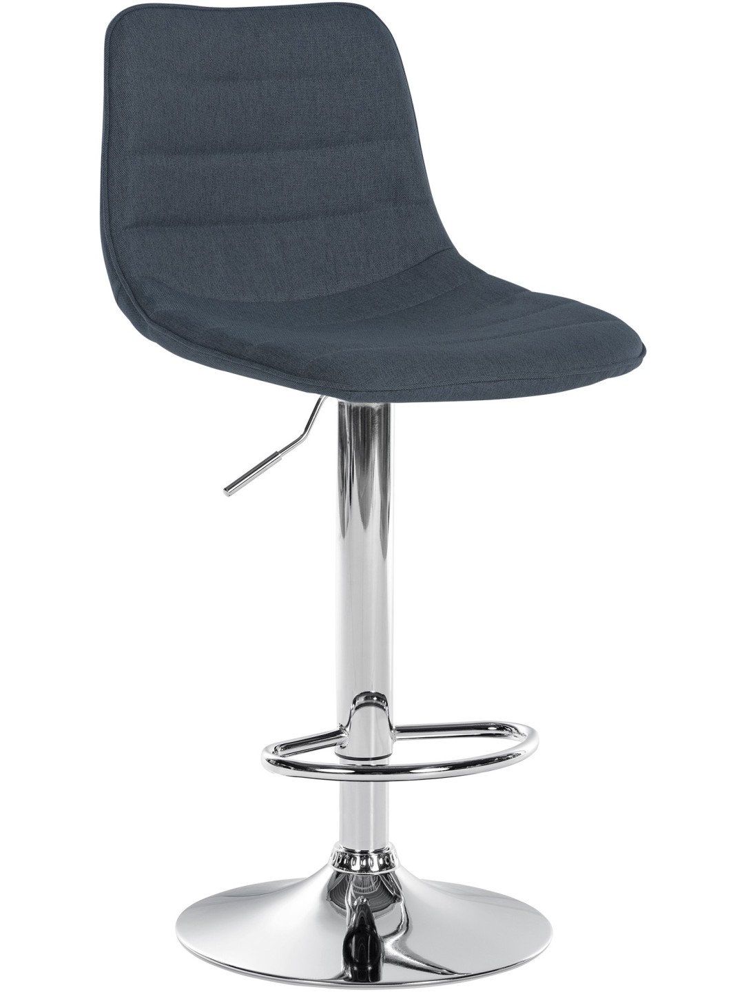 Barstol Lex stof krom, mørkegrå