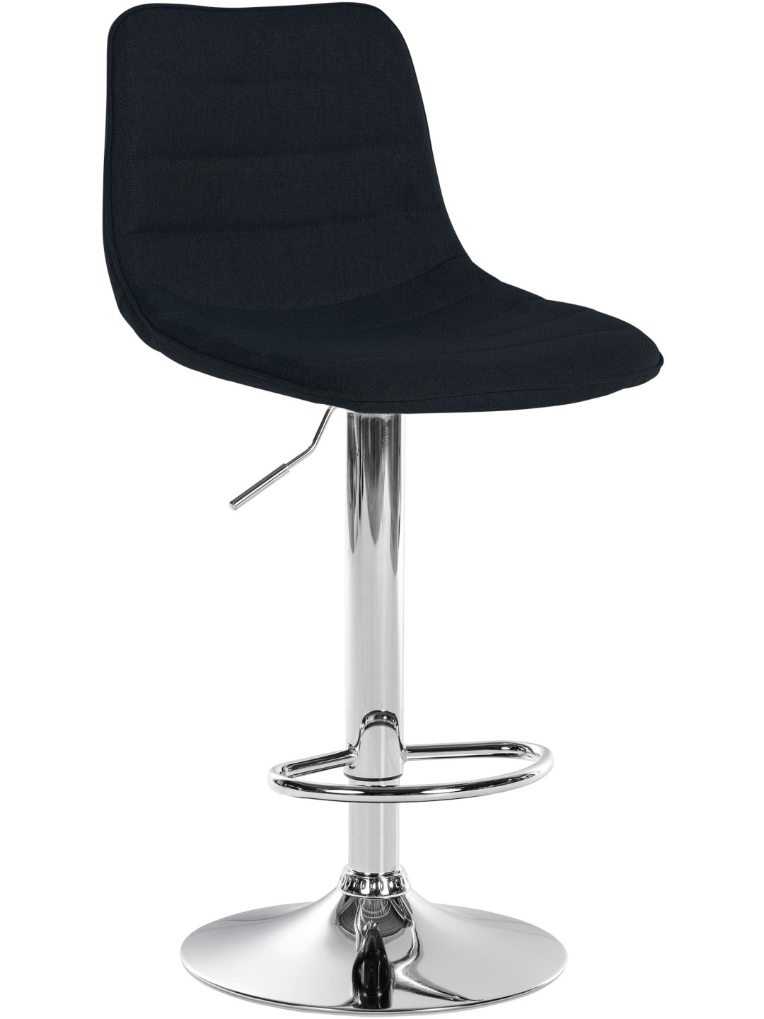 Barstol Lex stof krom, sort