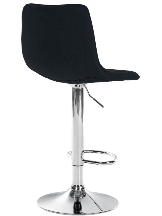 Barstol Lex stof krom, sort