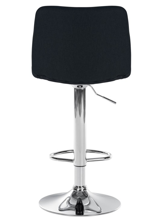 Barstol Lex stof krom, sort