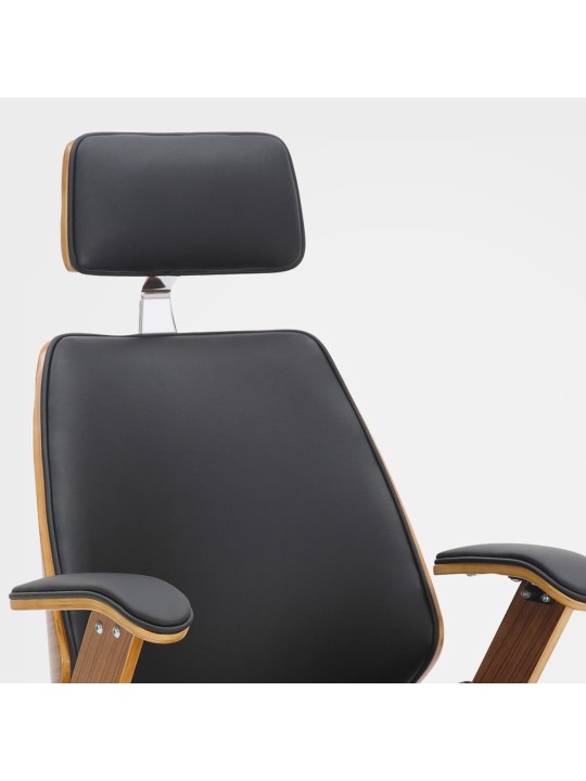 Kontorstol Chicago imiteret læder, valnød/sort Kontorstol Chicago imiteret læder, valnød/sort