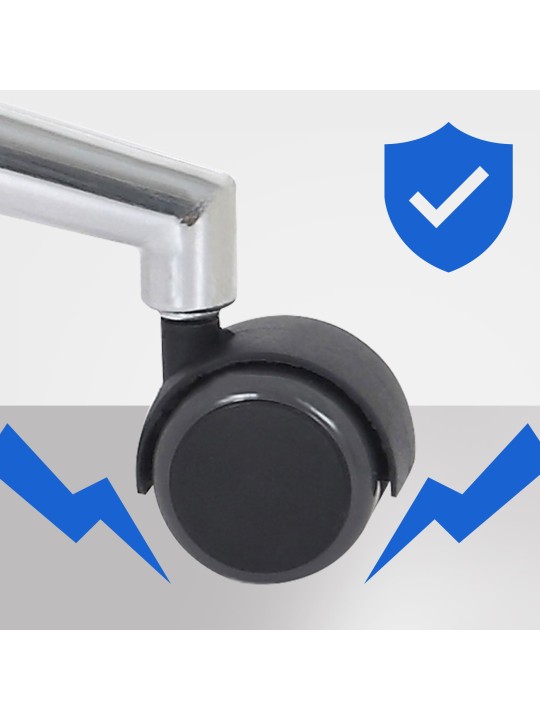 Kontorstol Chicago imiteret læder, valnød/sort Kontorstol Chicago imiteret læder, valnød/sort