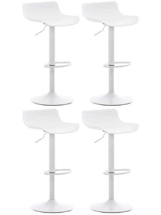 Sæt med 4 barstole Aveiro, hvid Sæt med 4 barstole Aveiro, hvid